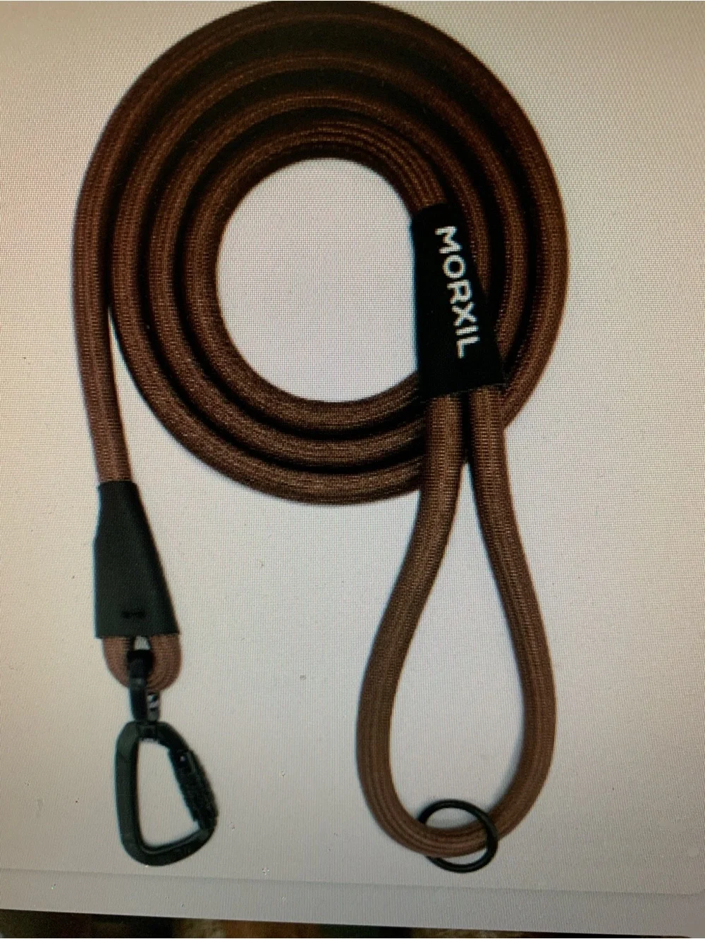 MORXIL Brown Braided Rope Dog Leash  6’